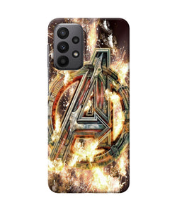 Avengers burning logo Samsung A23 Back Cover