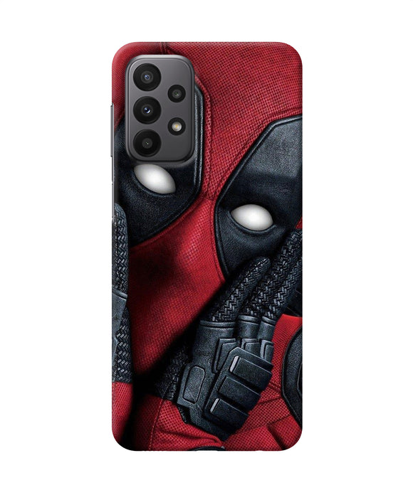 Thinking deadpool Samsung A23 Back Cover