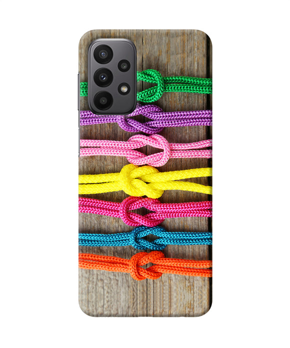 Colorful shoelace Samsung A23 Back Cover