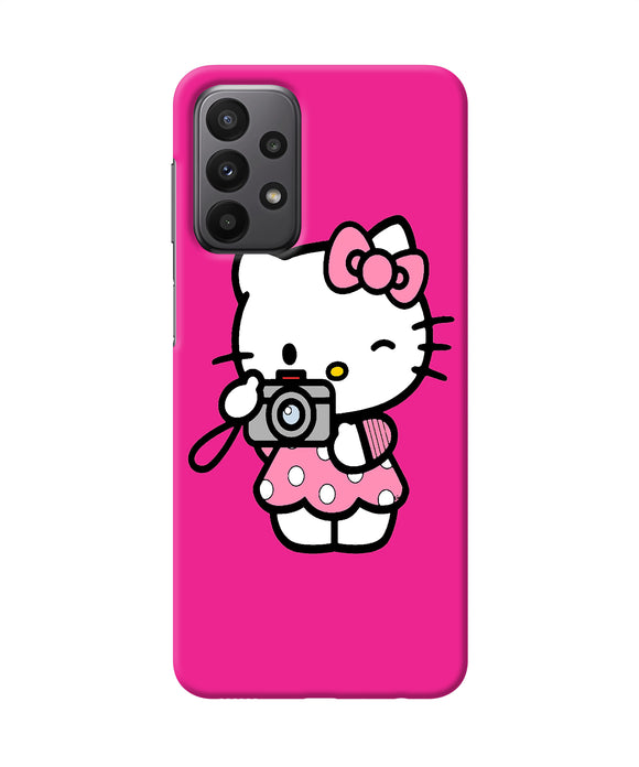 Hello kitty cam pink Samsung A23 Back Cover