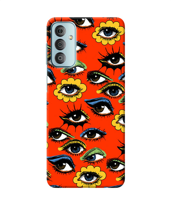 Abstract eyes pattern Samsung F23 5G Back Cover