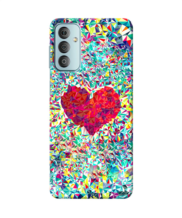 Red heart print Samsung F23 5G Back Cover