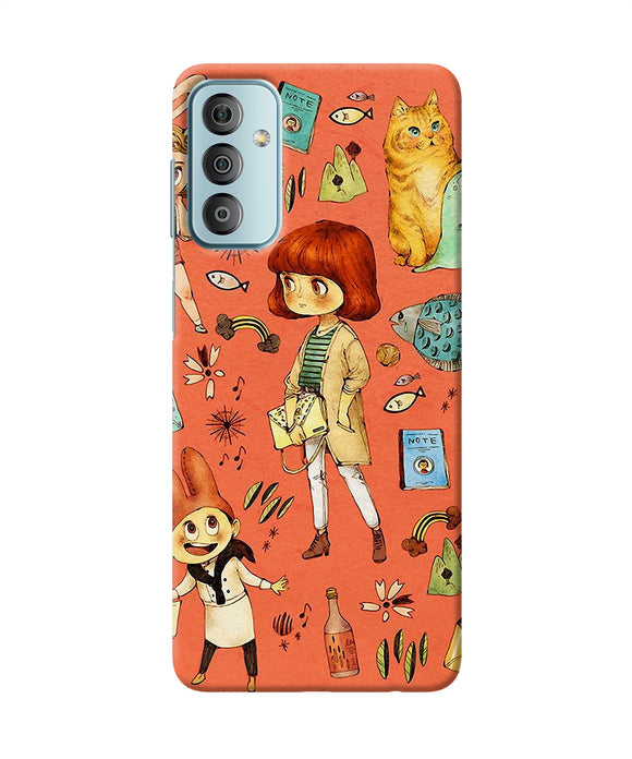 Canvas little girl print Samsung F23 5G Back Cover