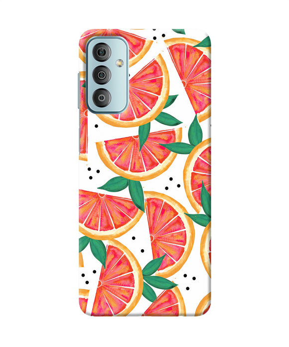 Abstract orange print Samsung F23 5G Back Cover