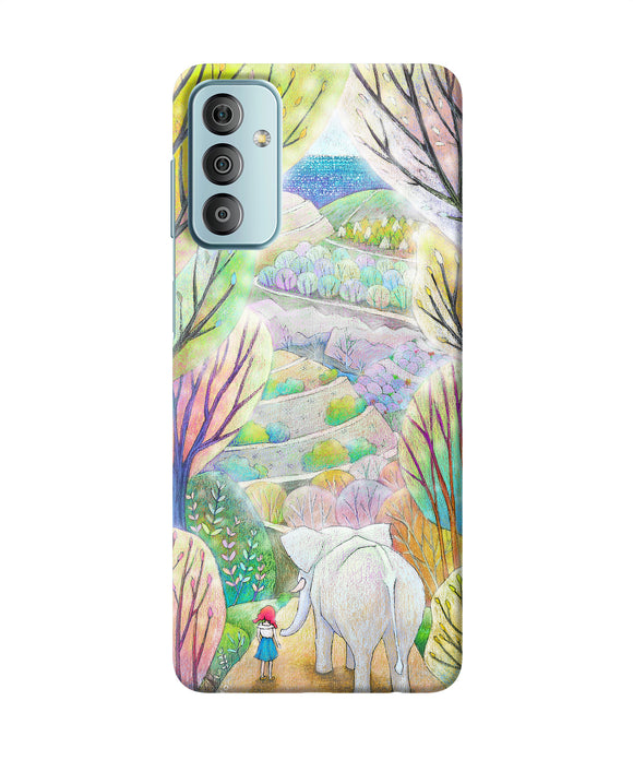Natual elephant girl Samsung F23 5G Back Cover