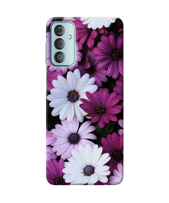 White violet flowers Samsung F23 5G Back Cover