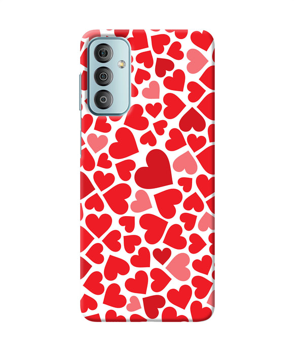 Red heart canvas print Samsung F23 5G Back Cover