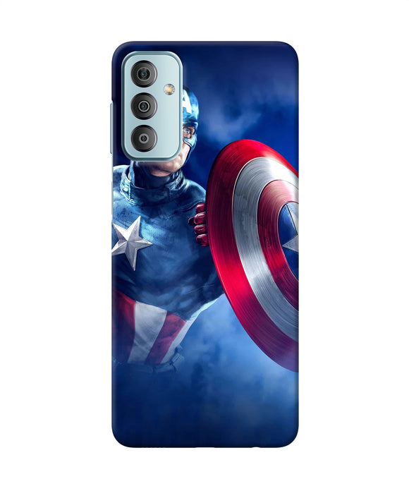 Captain america on sky Samsung F23 5G Back Cover