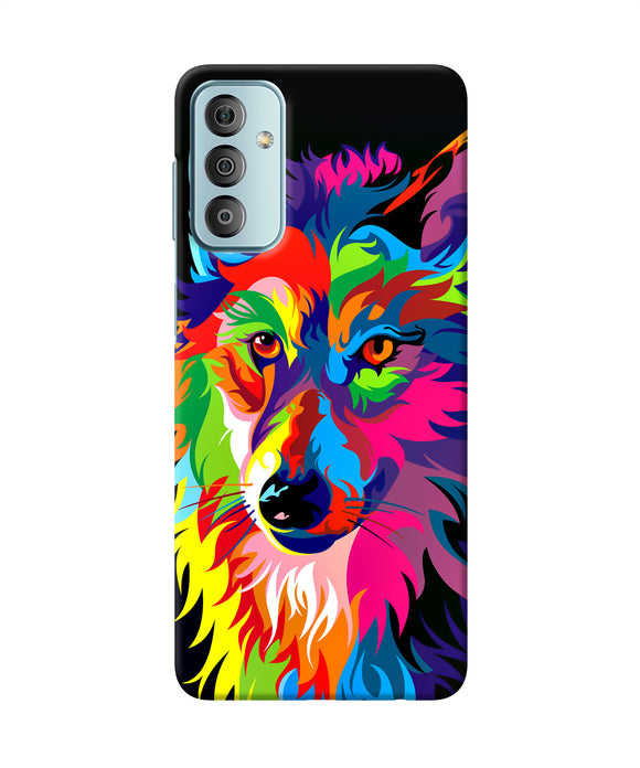 Colorful wolf sketch Samsung F23 5G Back Cover