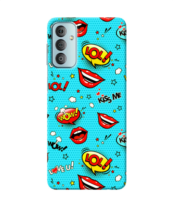 Lol lips print Samsung F23 5G Back Cover