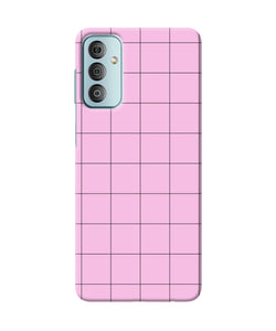 Pink square print Samsung F23 5G Back Cover