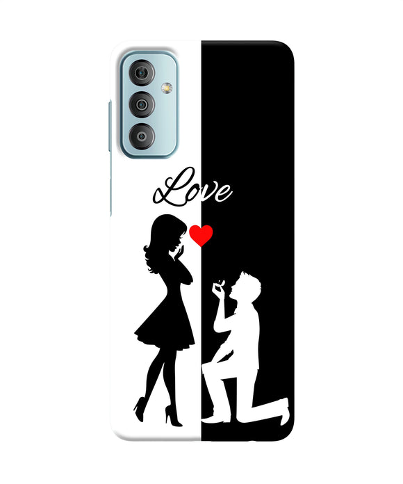 Love propose black and white Samsung F23 5G Back Cover