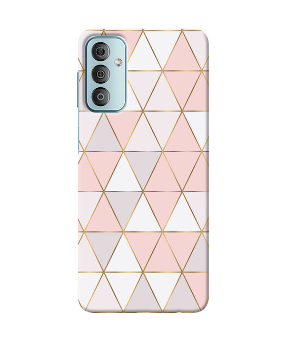 Abstract pink triangle pattern Samsung F23 5G Back Cover