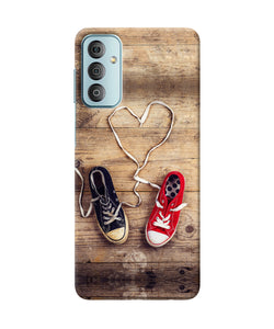 Shoelace heart Samsung F23 5G Back Cover