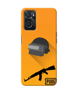 PUBG Helmet and Gun Oppo K10 4G Real 4D Back Cover