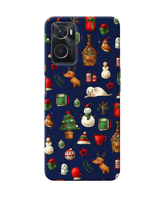 Canvas christmas print Oppo K10 4G Back Cover