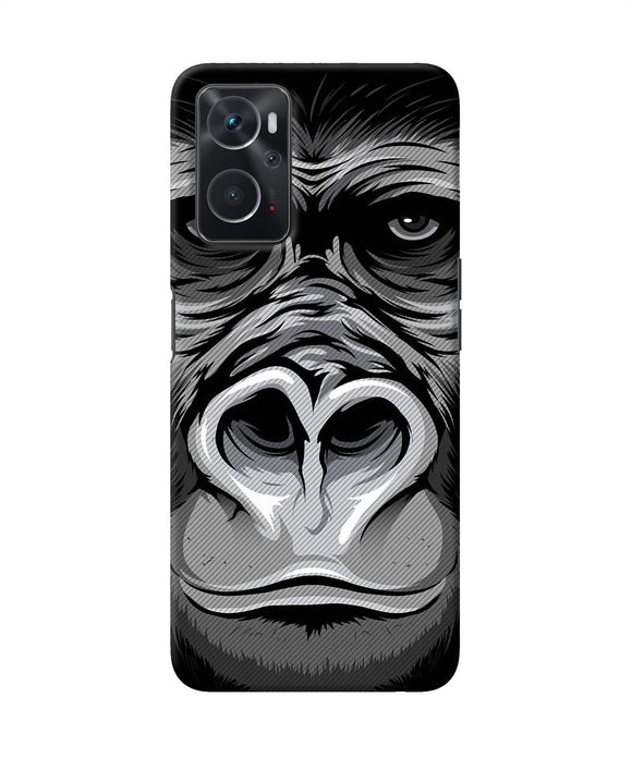 Black chimpanzee Oppo K10 4G Back Cover
