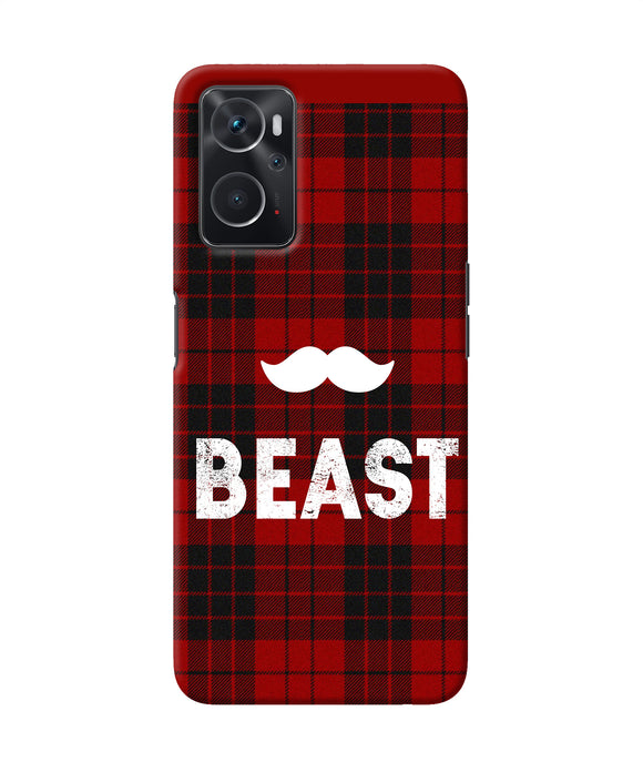 Beast red square Oppo K10 4G Back Cover