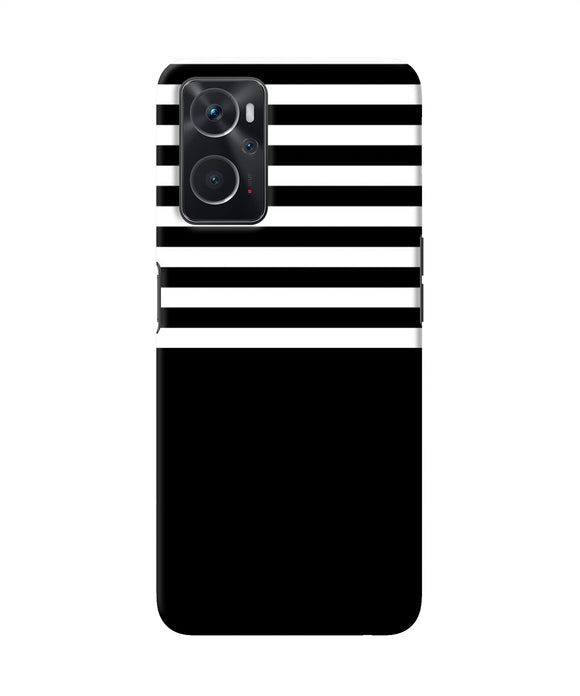 Black and white print Oppo K10 4G Back Cover