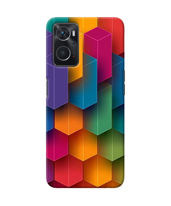 Abstract rectangle print Oppo K10 4G Back Cover