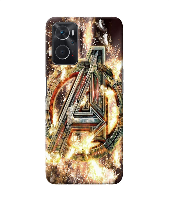 Avengers burning logo Oppo K10 4G Back Cover