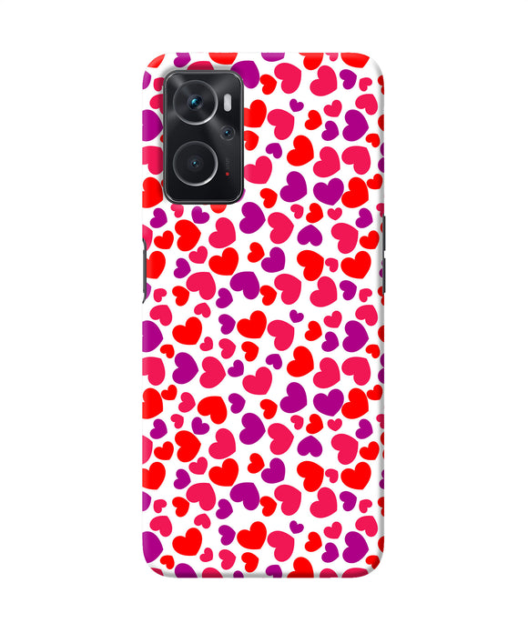 Red heart canvas print Oppo K10 4G Back Cover