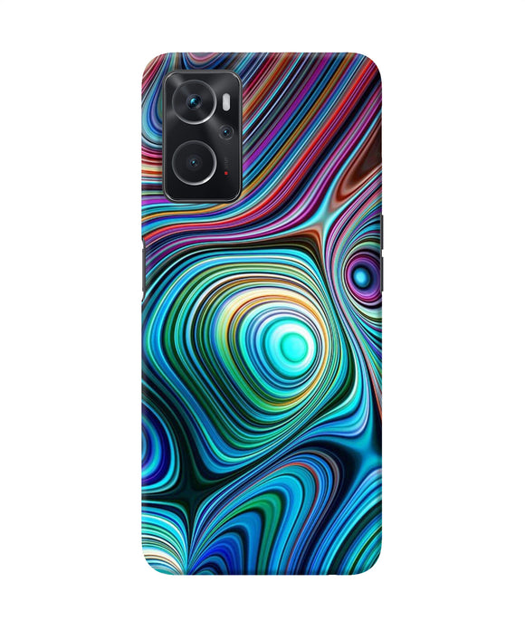 Abstract coloful waves Oppo K10 4G Back Cover