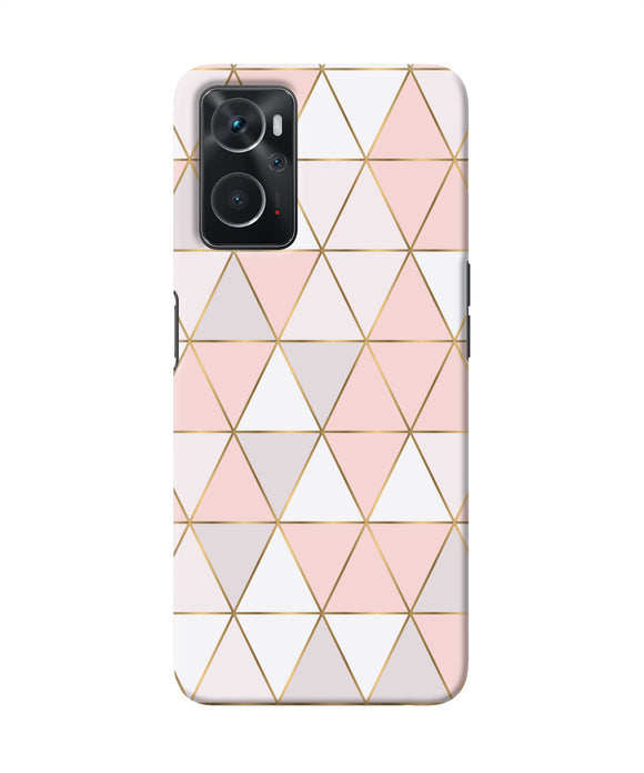 Abstract pink triangle pattern Oppo K10 4G Back Cover