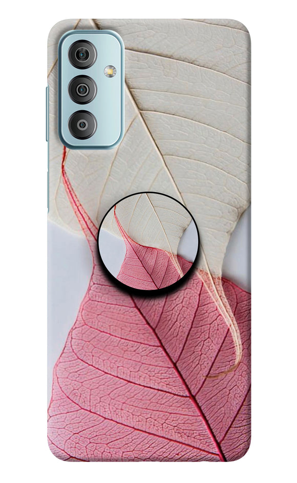 White Pink Leaf Oppo K10 5G Pop Case