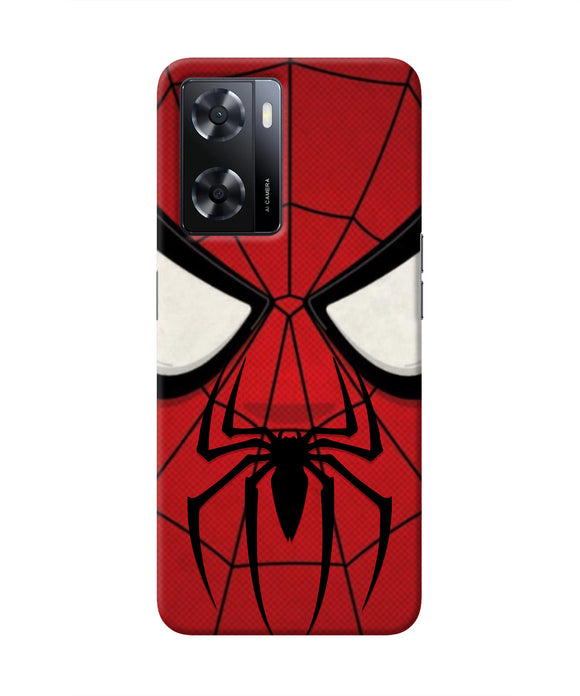 Spiderman Face Oppo A57 2022 Real 4D Back Cover