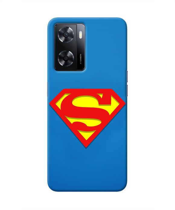 Superman Blue Oppo A57 2022 Real 4D Back Cover
