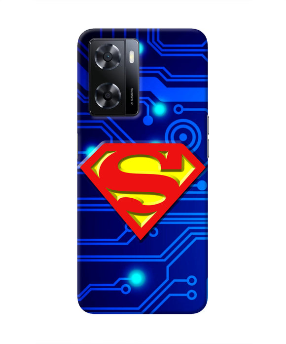Superman Abstract Oppo A57 2022 Real 4D Back Cover