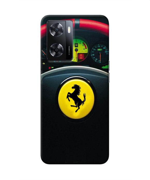 Ferrari Steeriing Wheel Oppo A57 2022 Real 4D Back Cover