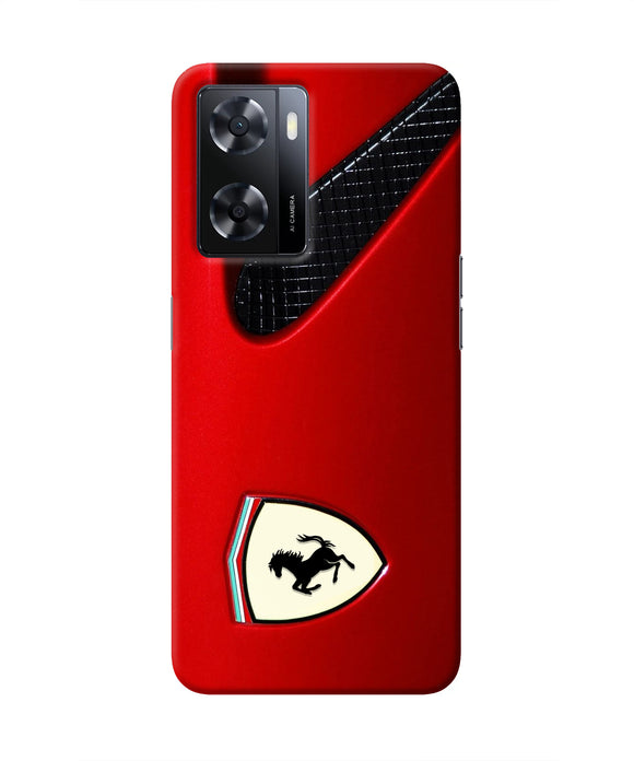 Ferrari Hood Oppo A57 2022 Real 4D Back Cover