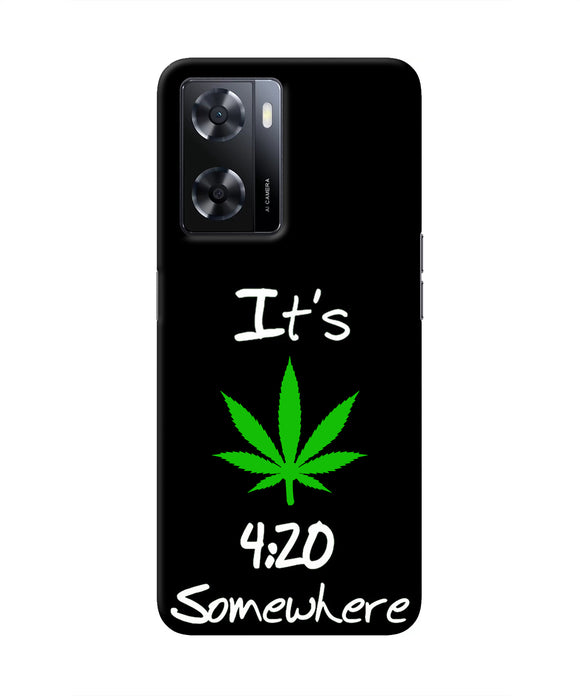 Weed Quote Oppo A57 2022 Real 4D Back Cover