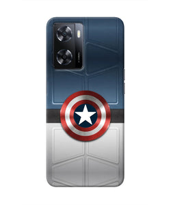 Captain America Suit Oppo A57 2022 Real 4D Back Cover