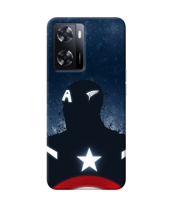 Captain america Shield Oppo A57 2022 Real 4D Back Cover