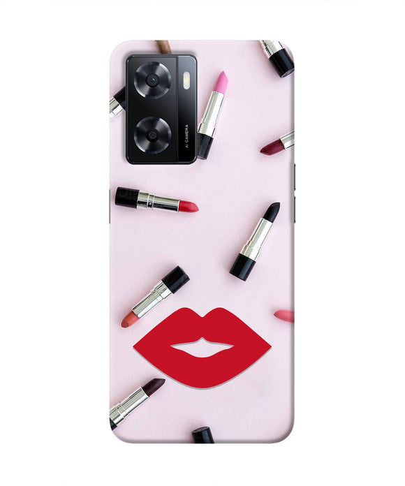 Lips Lipstick Shades Oppo A57 2022 Real 4D Back Cover