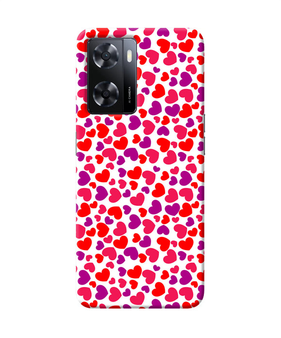 Heart print Oppo A57 2022 Back Cover