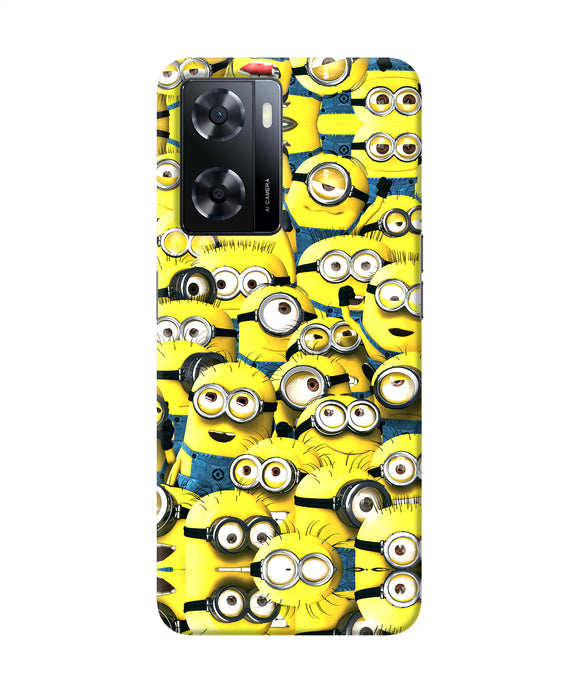 Minions mini crowd Oppo A57 2022 Back Cover