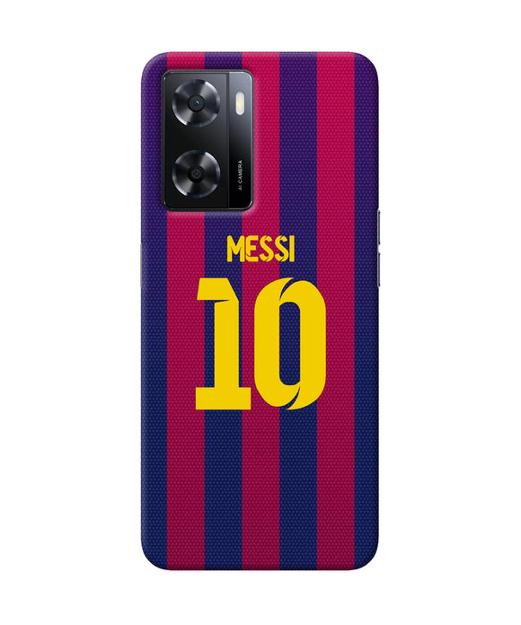 Messi 10 tshirt Oppo A57 2022 Back Cover