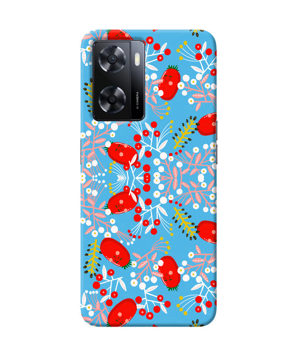 Small red animation pattern Oppo A57 2022 Back Cover
