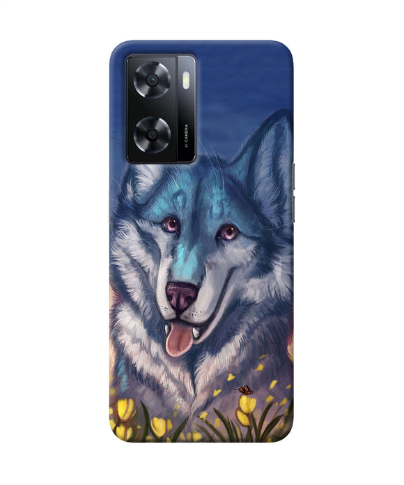 Cute wolf Oppo A57 2022 Back Cover