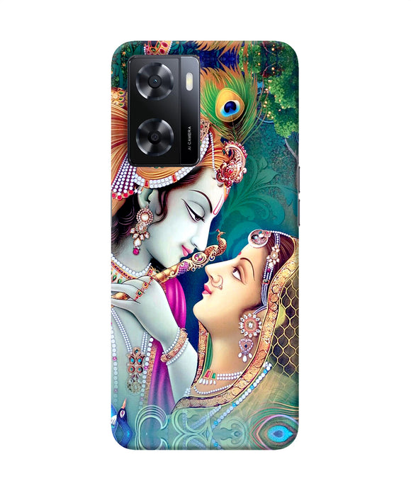 Lord radha krishna paint Oppo A57 2022 Back Cover