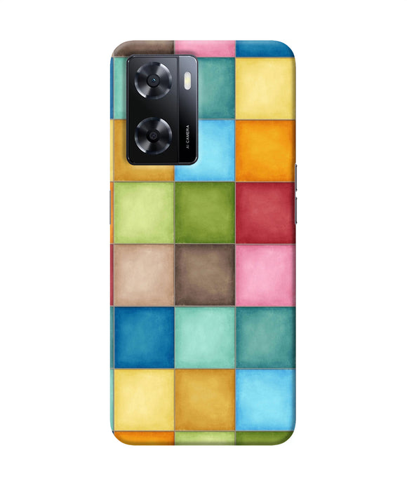 Abstract colorful squares Oppo A57 2022 Back Cover