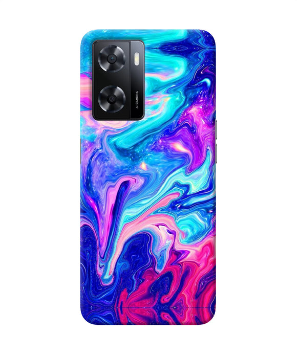 Abstract colorful water Oppo A57 2022 Back Cover