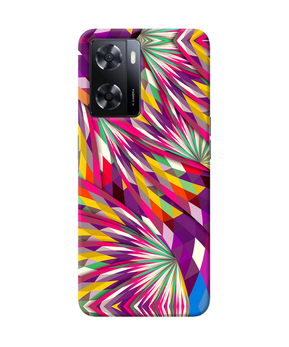 Abstract colorful print Oppo A57 2022 Back Cover