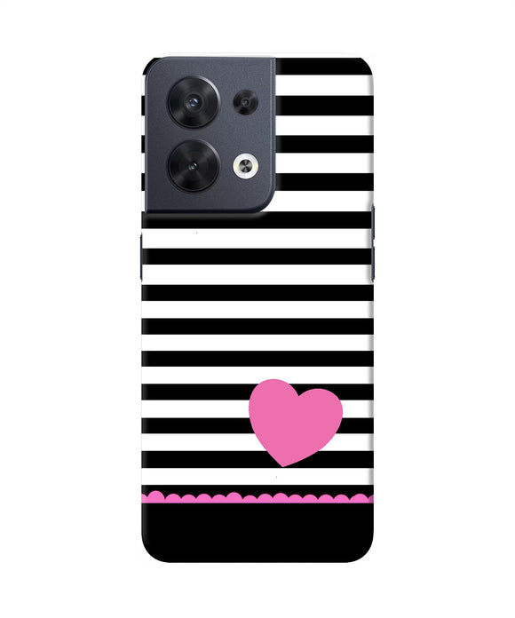 Abstract heart Oppo Reno8 Back Cover