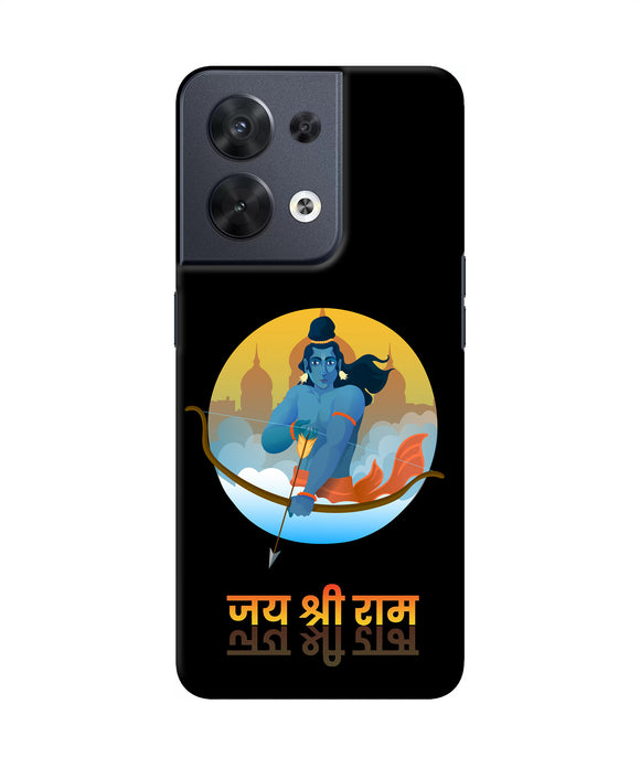 Black Jay Shree Ram Oppo Reno8 Back Cover