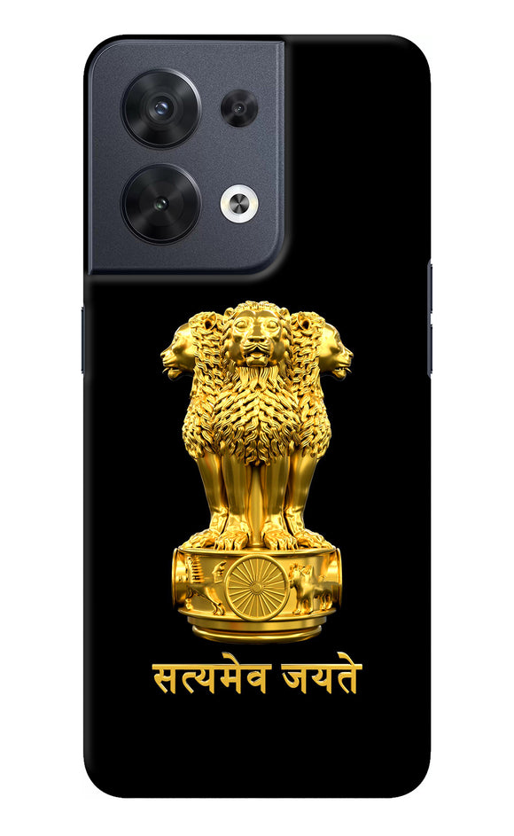 Satyamev Jayate Golden Oppo Reno8 Back Cover